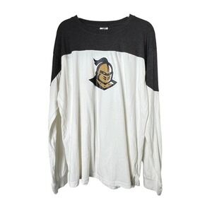 UCF Knights Long Sleeve T Shirt Three Square Collegiate Top 2XL Gray White‎